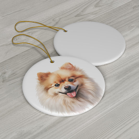Pomeranian Ceramic Ornament