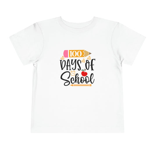 100 Days of School Toddler Short Sleeve Tee