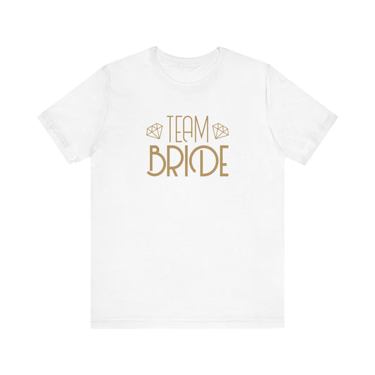 Team Bride Art Deco Unisex Jersey Short Sleeve Tee Bachelorette Party Shirt