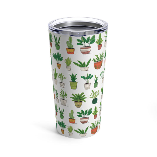 Cute Cottagecore Potted Succulents Tumbler 20oz Succulent Tumbler