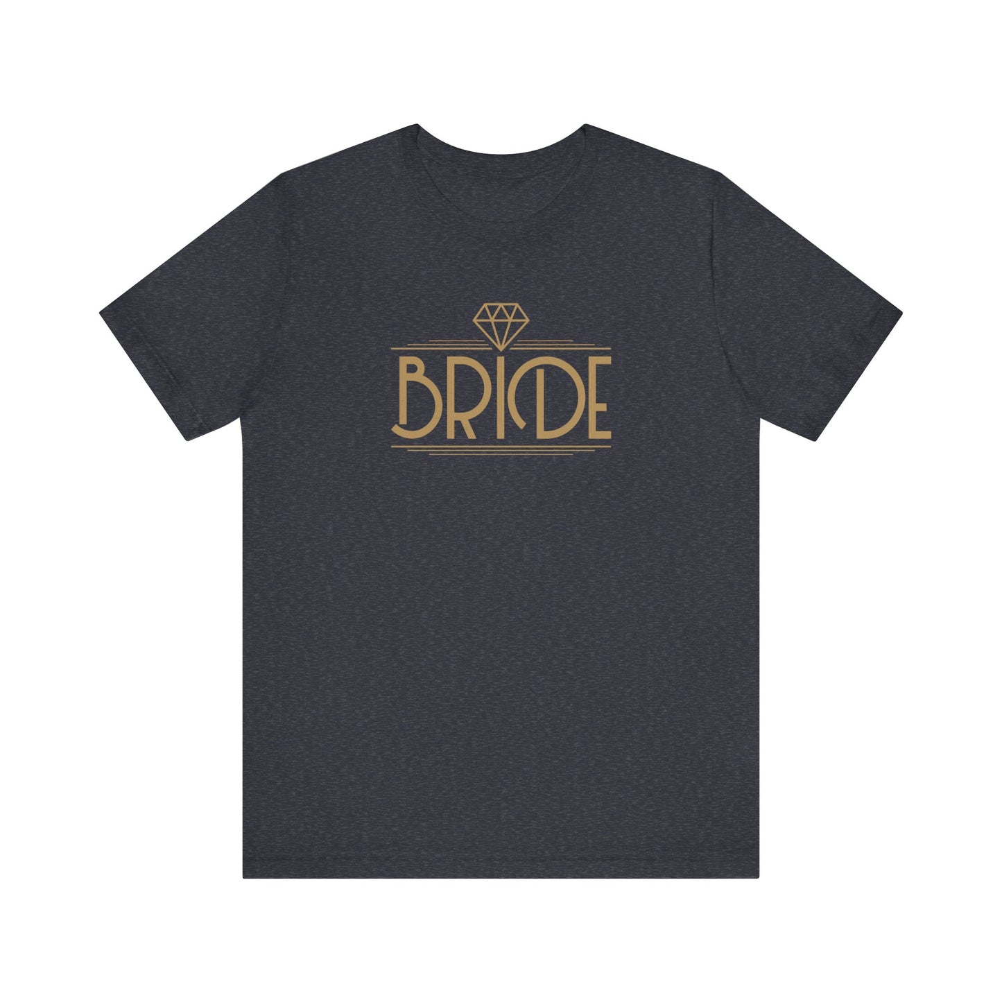 Bride Art Deco Unisex Jersey Short Sleeve Tee Bachelorette Party Shirt