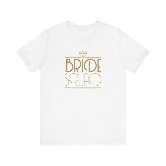 Bride Squad Art Deco Unisex Jersey Short Sleeve Tee Bachelorette Party Shirt