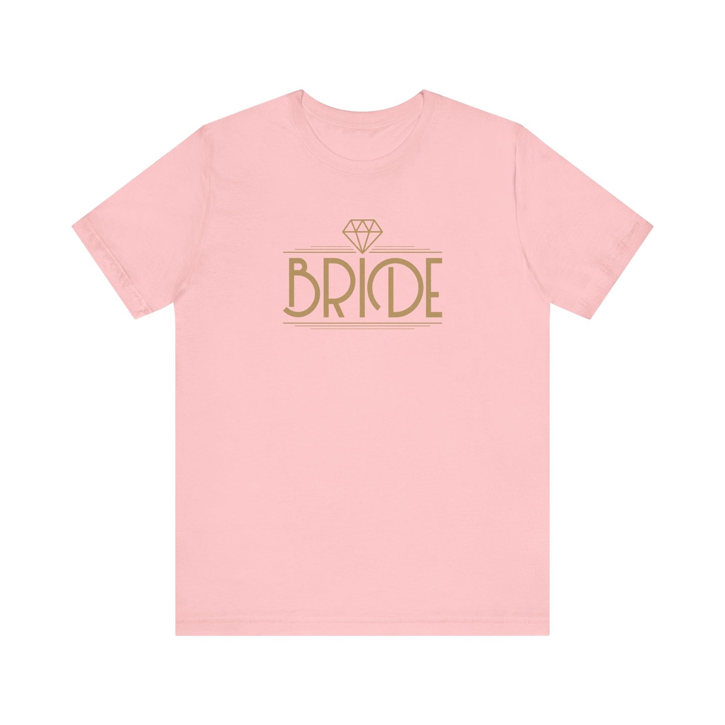 Bride Art Deco Unisex Jersey Short Sleeve Tee Bachelorette Party Shirt
