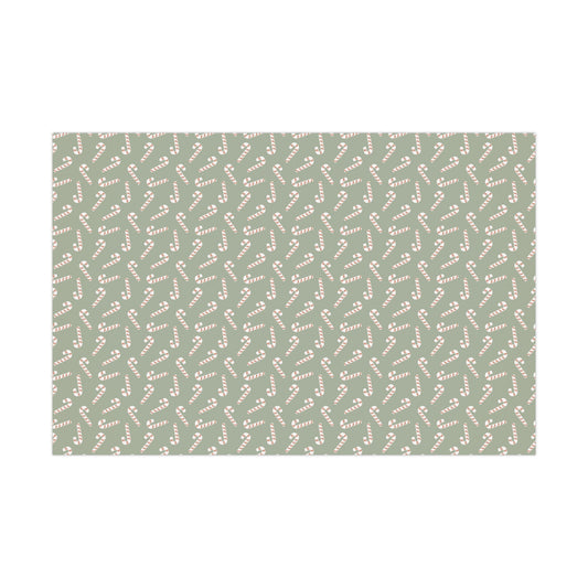 Gift Wrap, Cute Trendy Christmas Candy Canes Giftwrap Candy Wrapping Paper, Christmas Gift Wrap, Holiday Paper, Gift Wrap