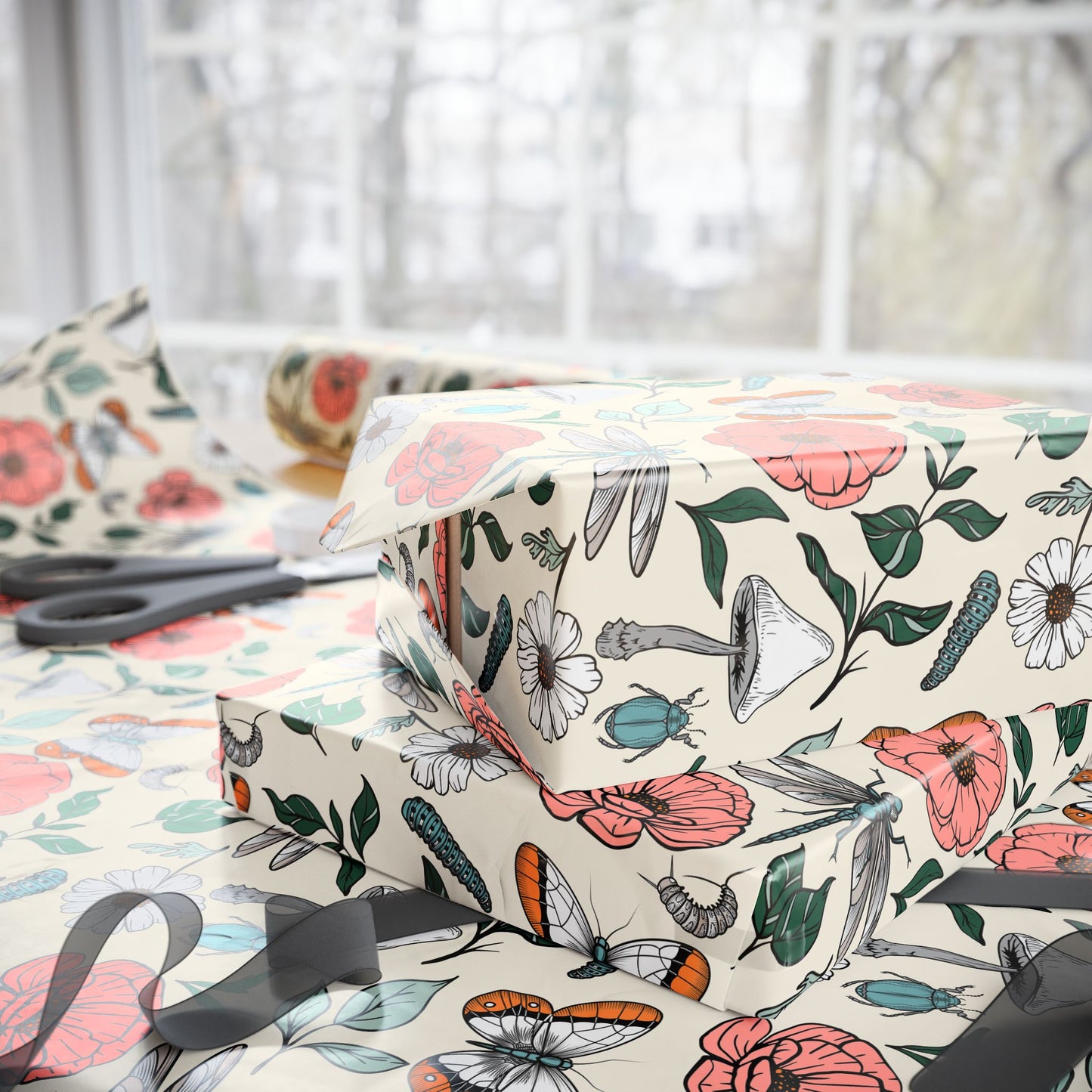 Boho Gift Wrapping Paper Holiday Wrapping Paper Christmas Gift Wrapping Paper Gift Paper