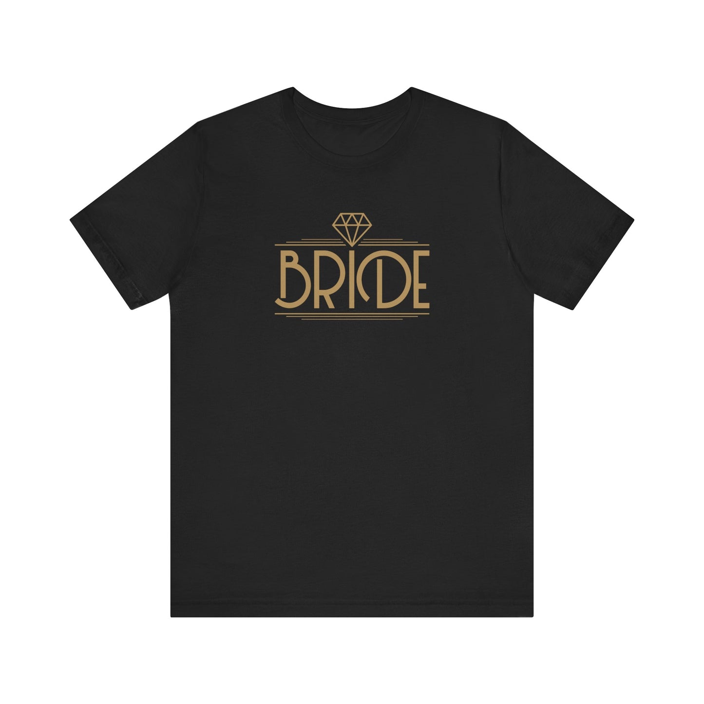 Bride Art Deco Unisex Jersey Short Sleeve Tee Bachelorette Party Shirt