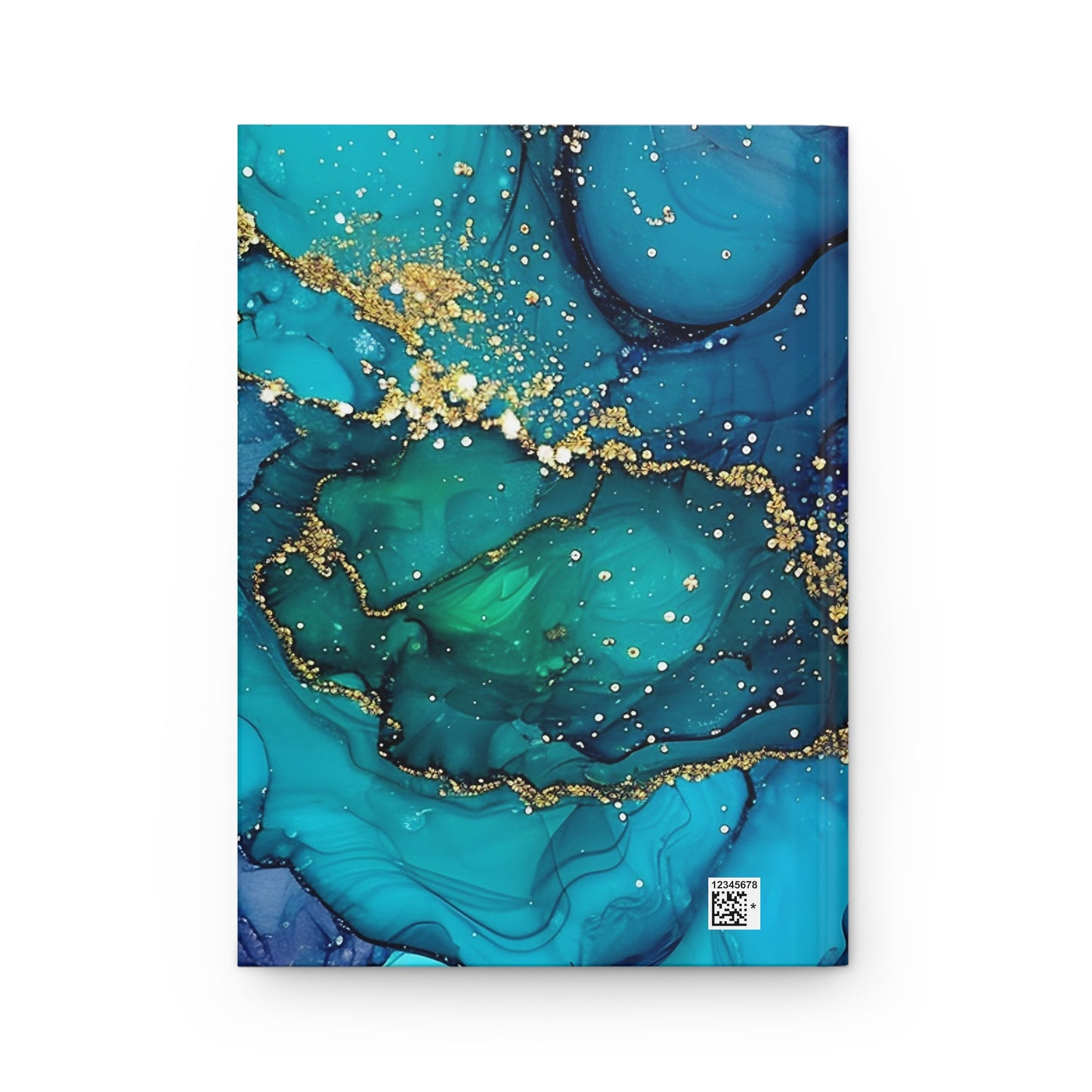 Teal Purple Glitter Journal, Notebook for Writing, Matte Cover, Glamorous Diary, Bullet Journal, Sketchbook, Gift for Writers, Hardcover