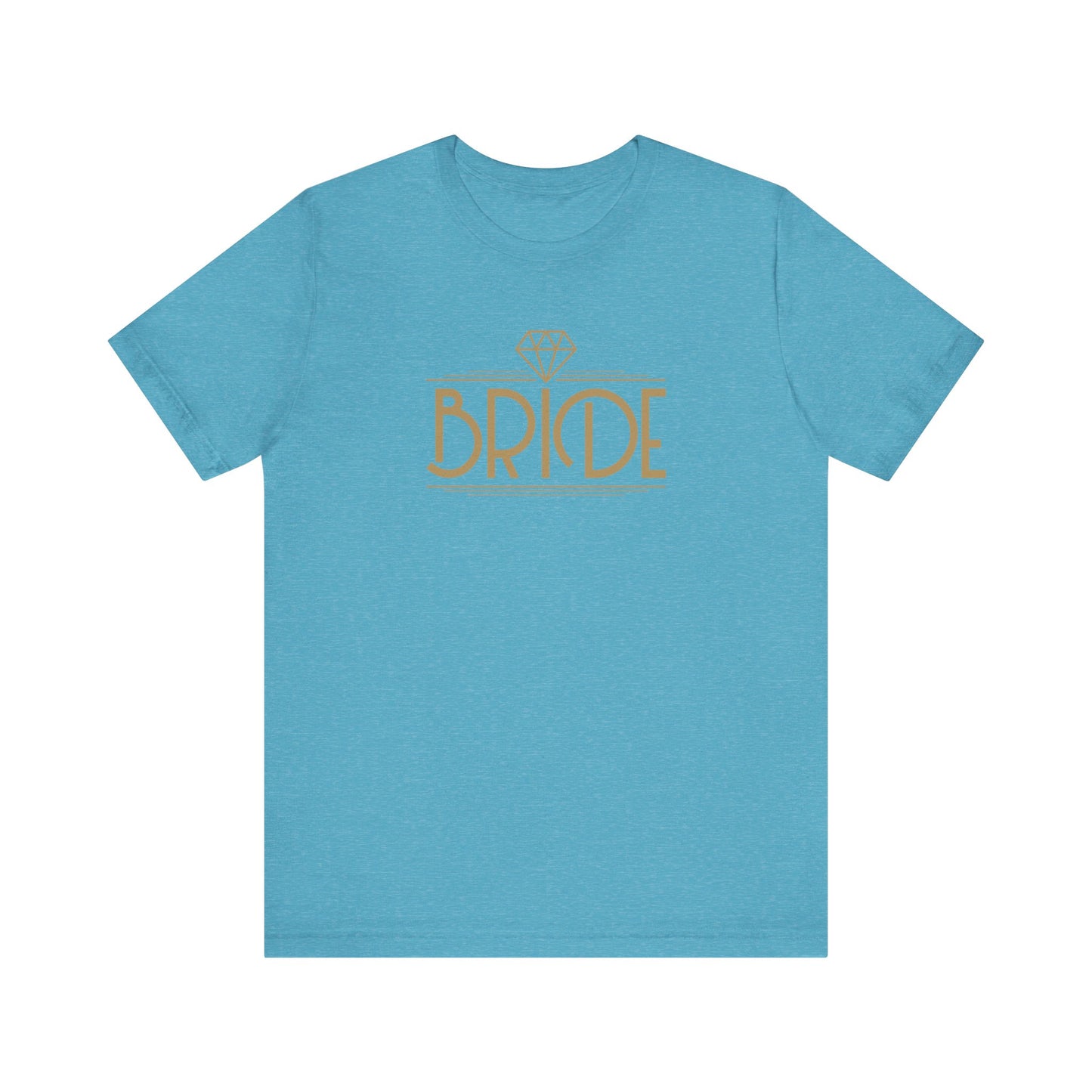 Bride Art Deco Unisex Jersey Short Sleeve Tee Bachelorette Party Shirt