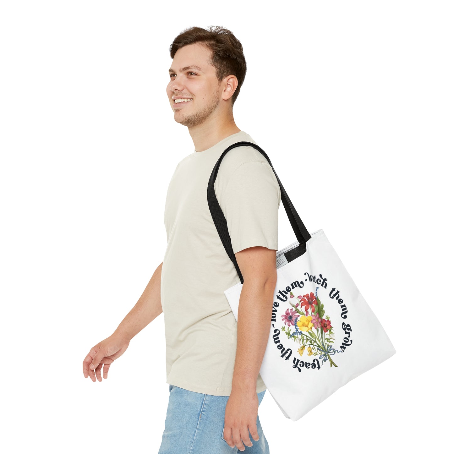 Wild Flower Teacher Tote Bag