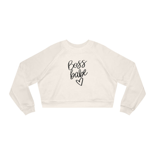 Boss Babe Women's Cropped Fleece Pullover