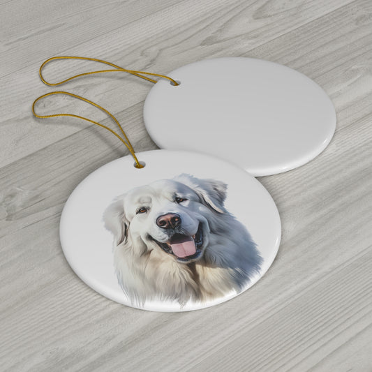 Great Pyrenees Ceramic Ornament