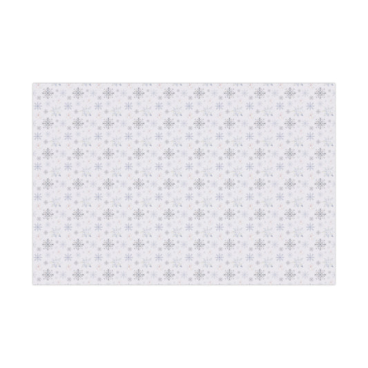 Christmas Wrapping Paper, Holiday Gift Wrap, Snowflake Design, Festive Wrapping Sheets, Xmas Present Packaging, Seasonal Paper Wrap