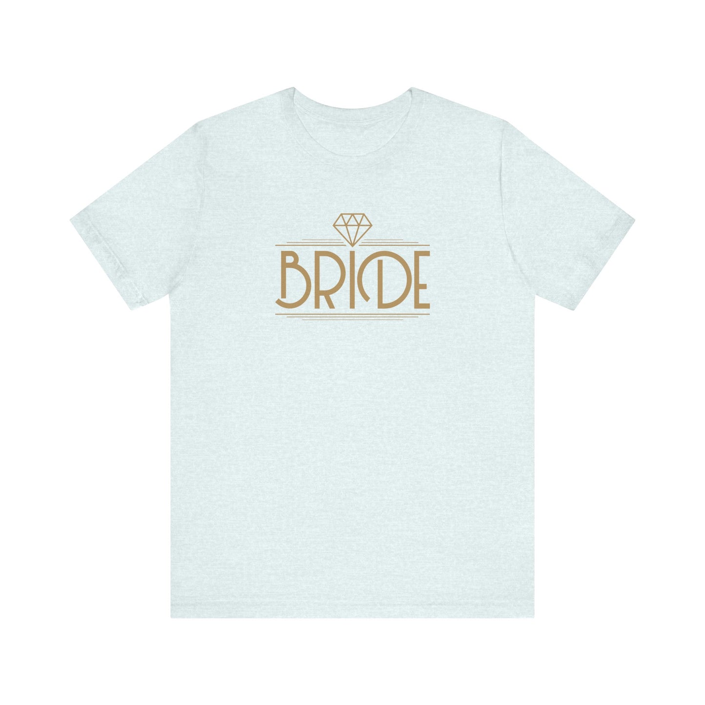Bride Art Deco Unisex Jersey Short Sleeve Tee Bachelorette Party Shirt