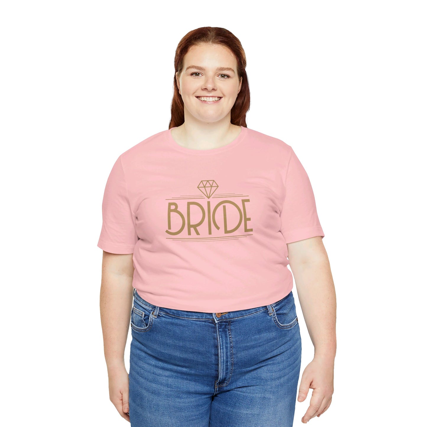 Bride Art Deco Unisex Jersey Short Sleeve Tee Bachelorette Party Shirt