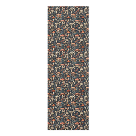 Vintage Cottagecore Mushroom Foam Yoga Mat 24x72in