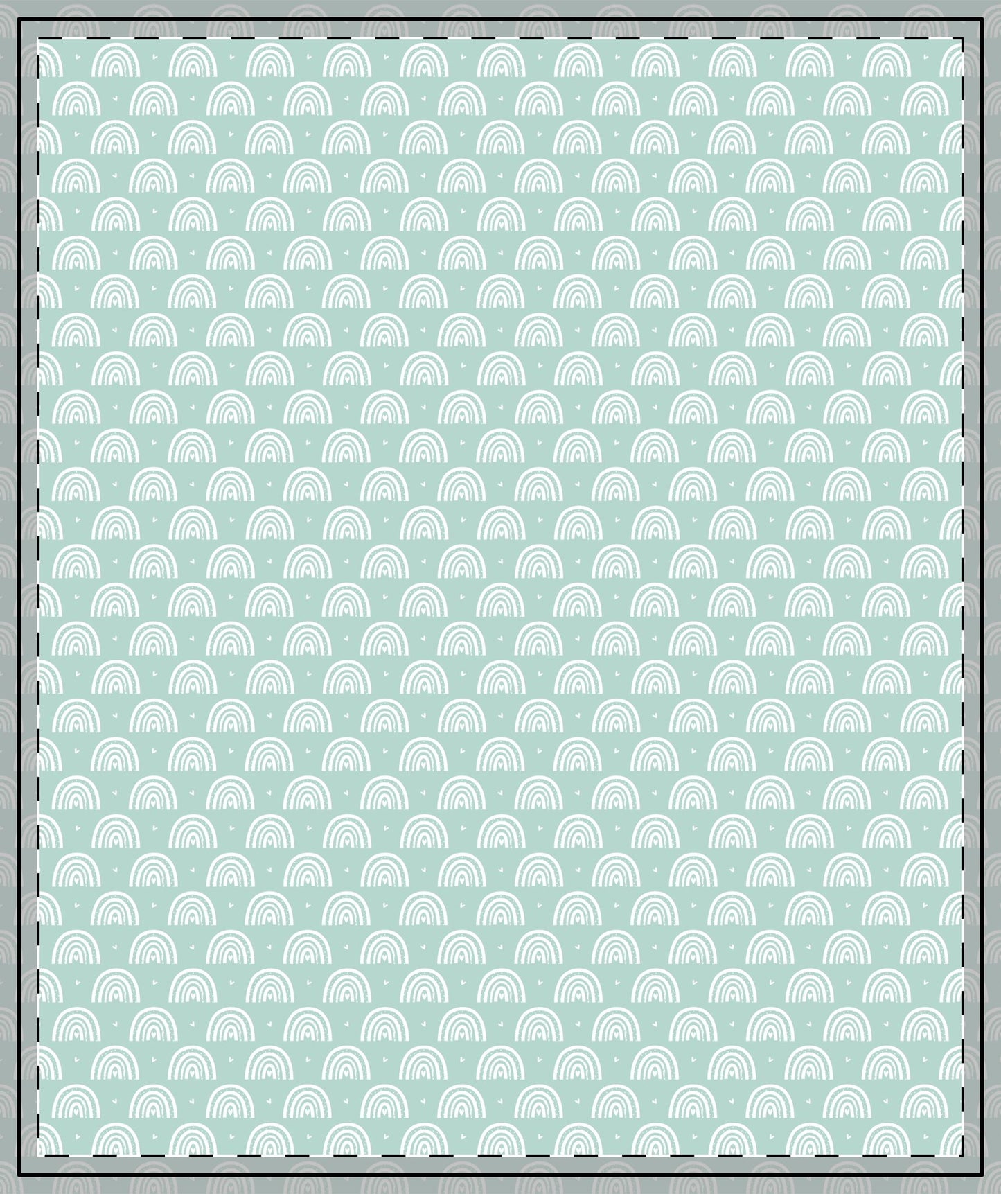 Boho Rainbow Quilted Throw