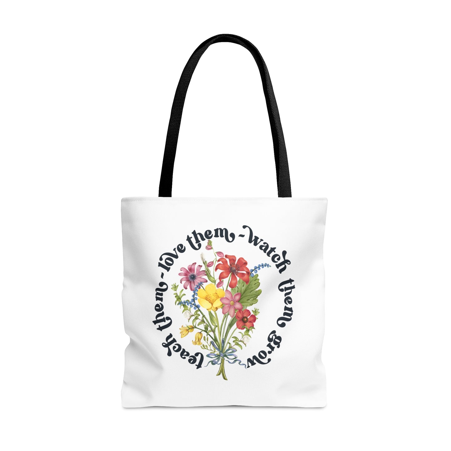 Wild Flower Teacher Tote Bag