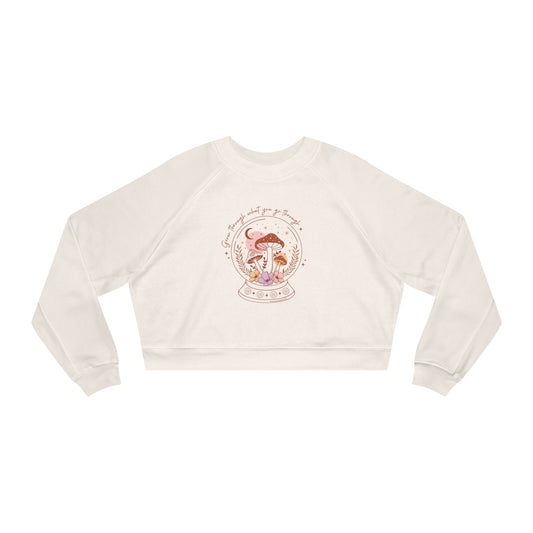 Grow Through What You Go Through Women's Cropped Fleece Pullover
