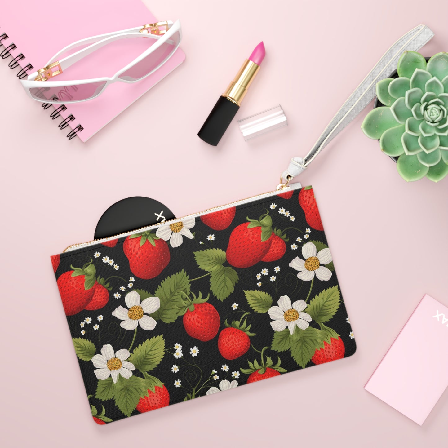 Cute Strawberry Clutch Bag