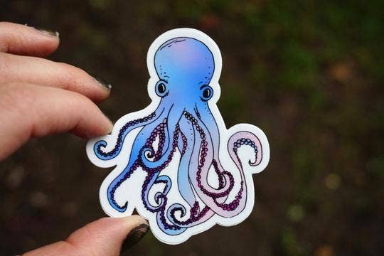 Octopus Sticker - Ocean Sticker