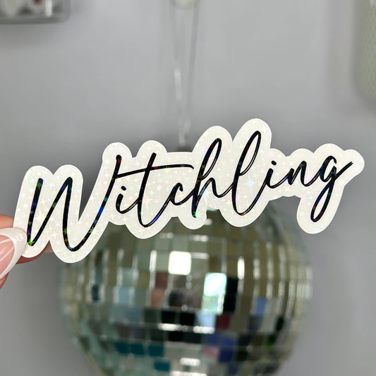 Witchling Throne Of Glass Holographic Sticker