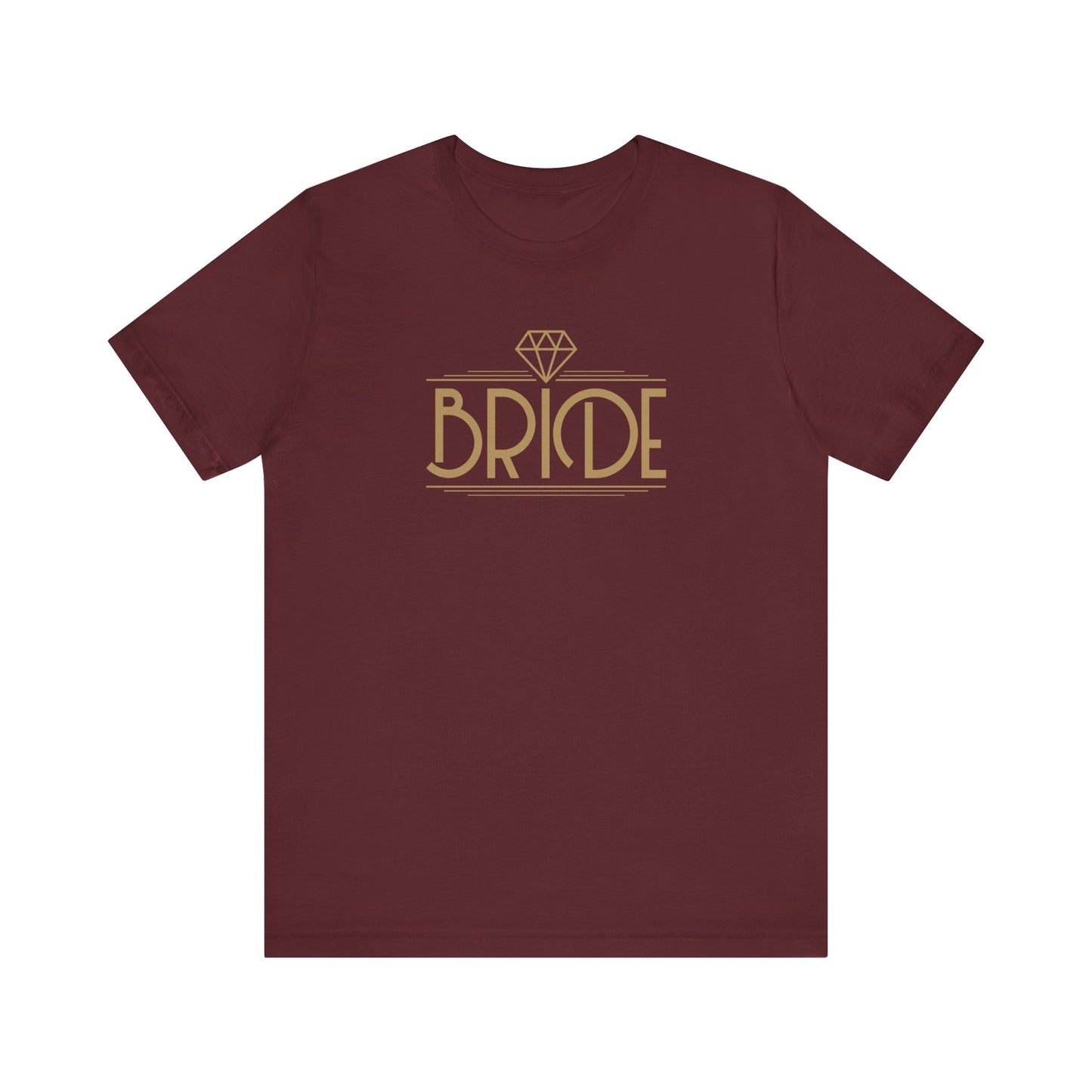Bride Art Deco Unisex Jersey Short Sleeve Tee Bachelorette Party Shirt