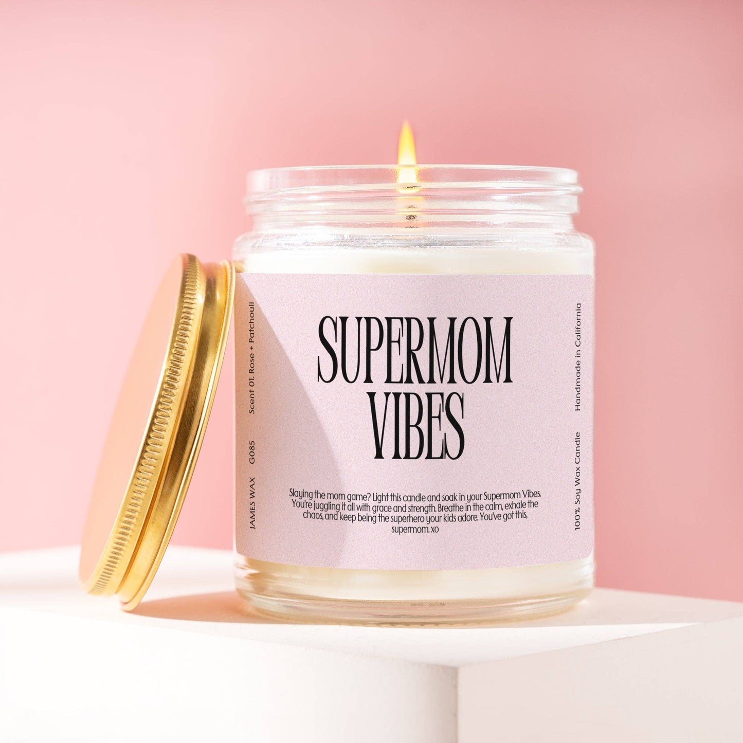 Mother's Day Moms Supermom Vibes Candle