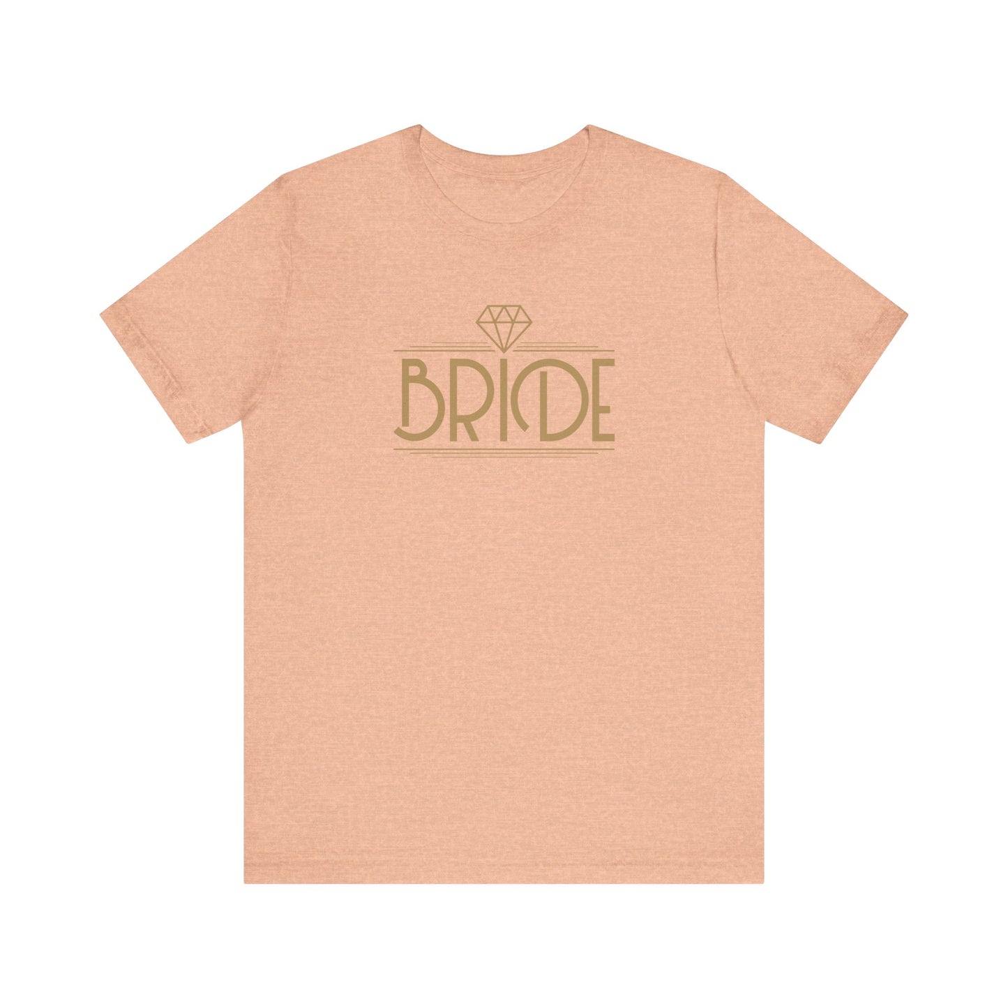 Bride Art Deco Unisex Jersey Short Sleeve Tee Bachelorette Party Shirt