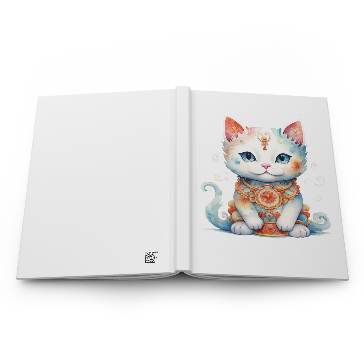 Lucky Cat Hardcover Journal Matte Notebook