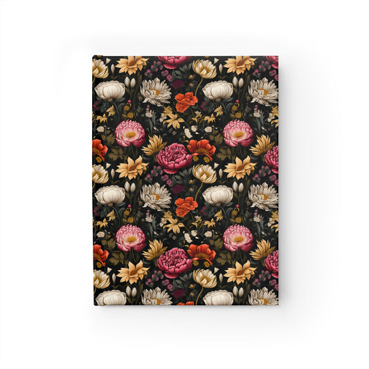 Floral Notebook Blank Diary Mood 5x7 Journal