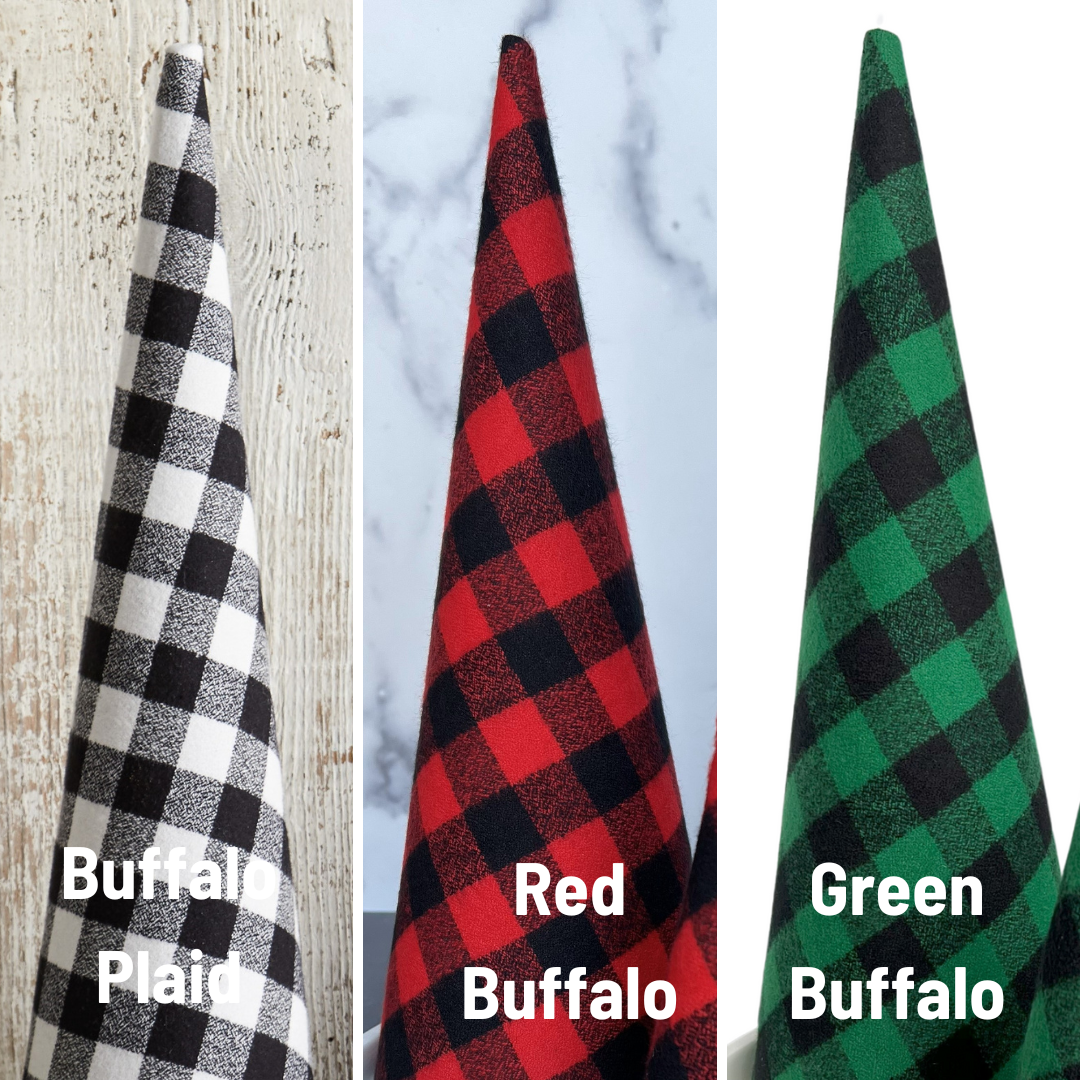 Christmas Tree Cones Velvet Medium