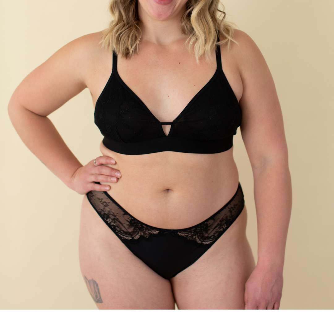 Wire-free Lace bra