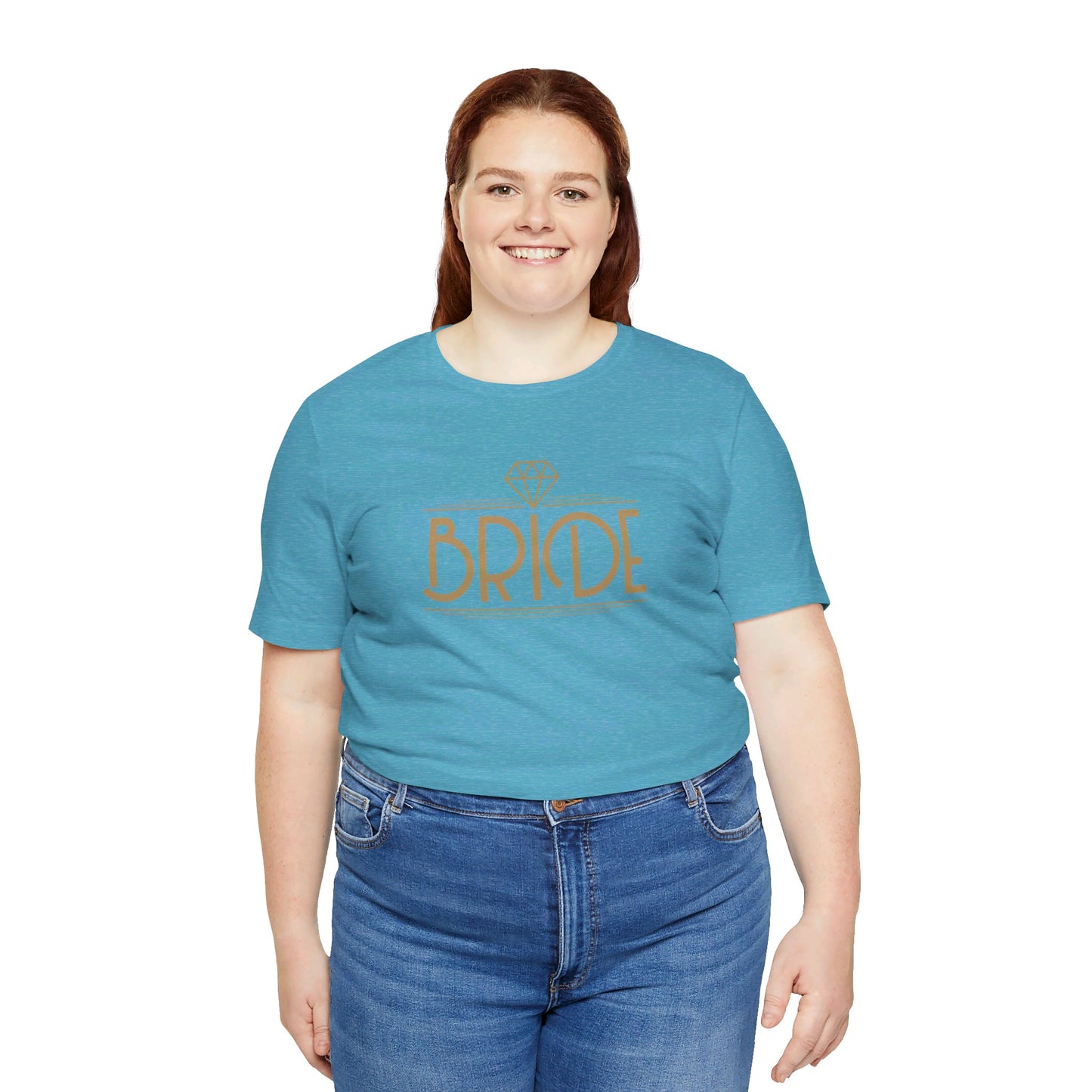 Bride Art Deco Unisex Jersey Short Sleeve Tee Bachelorette Party Shirt