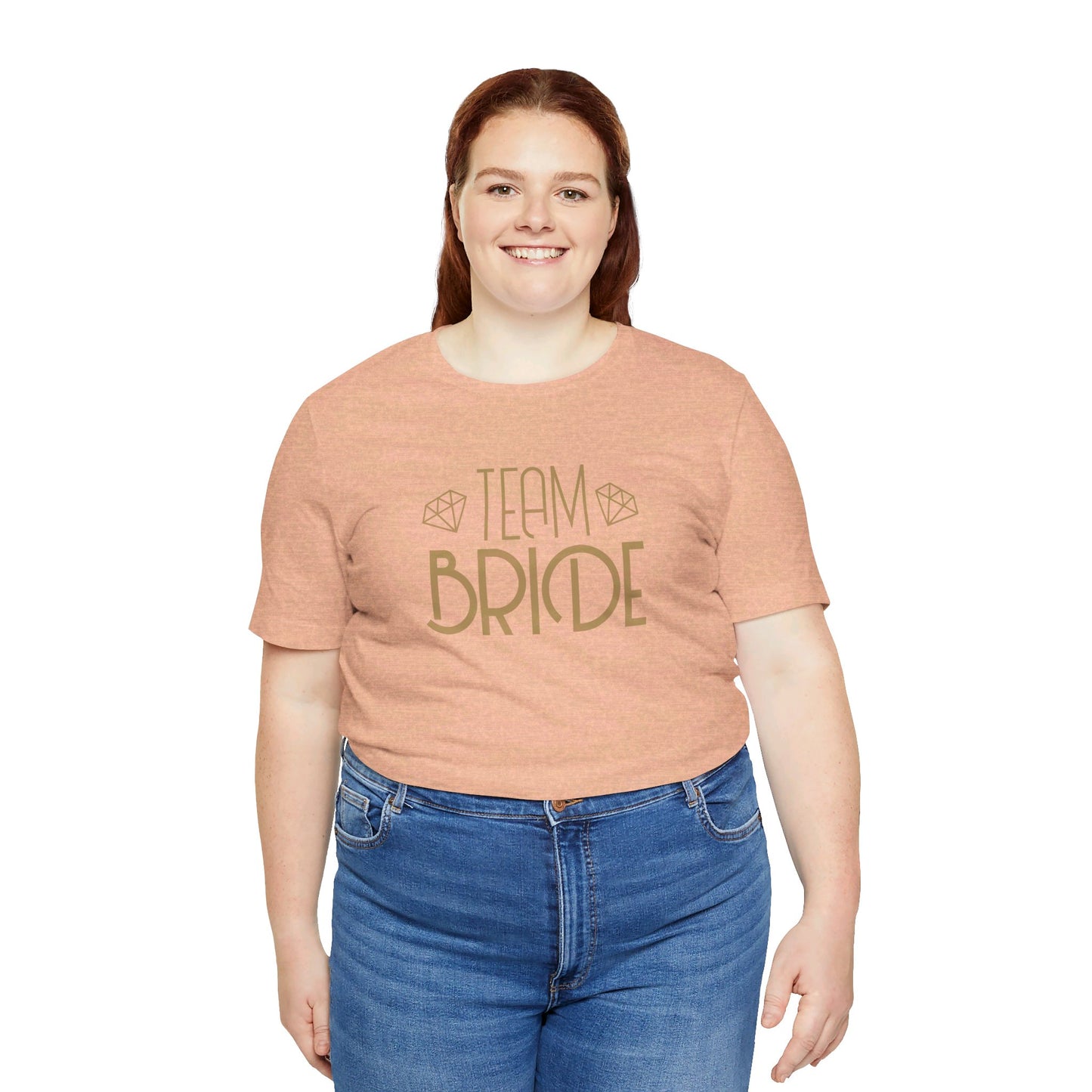 Team Bride Art Deco Unisex Jersey Short Sleeve Tee Bachelorette Party Shirt
