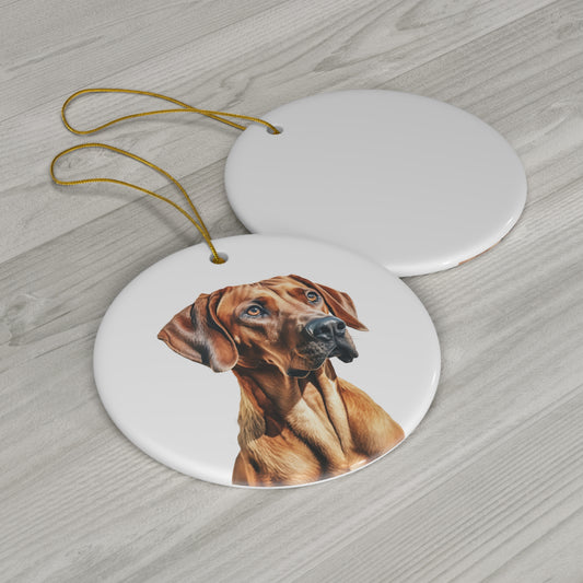 Rhodesian Ridgeback Ceramic Ornament