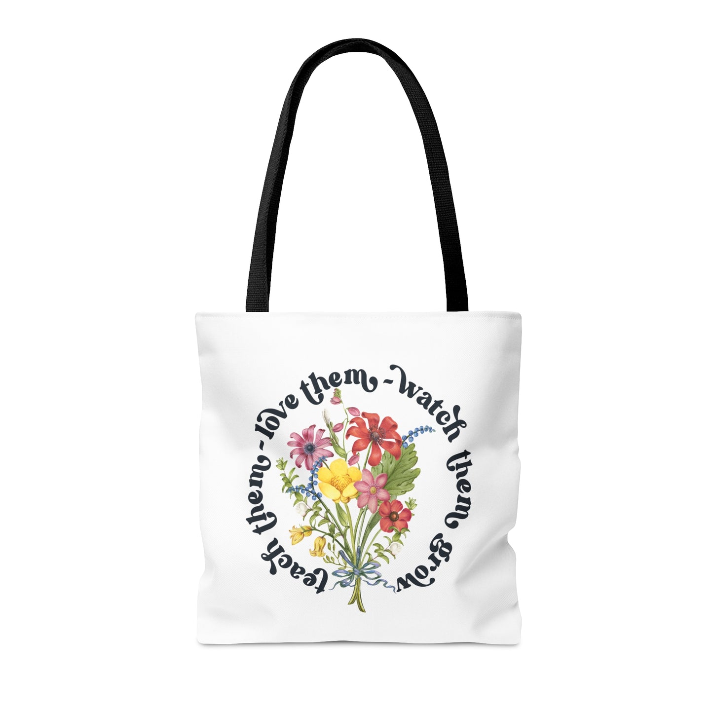 Wild Flower Teacher Tote Bag