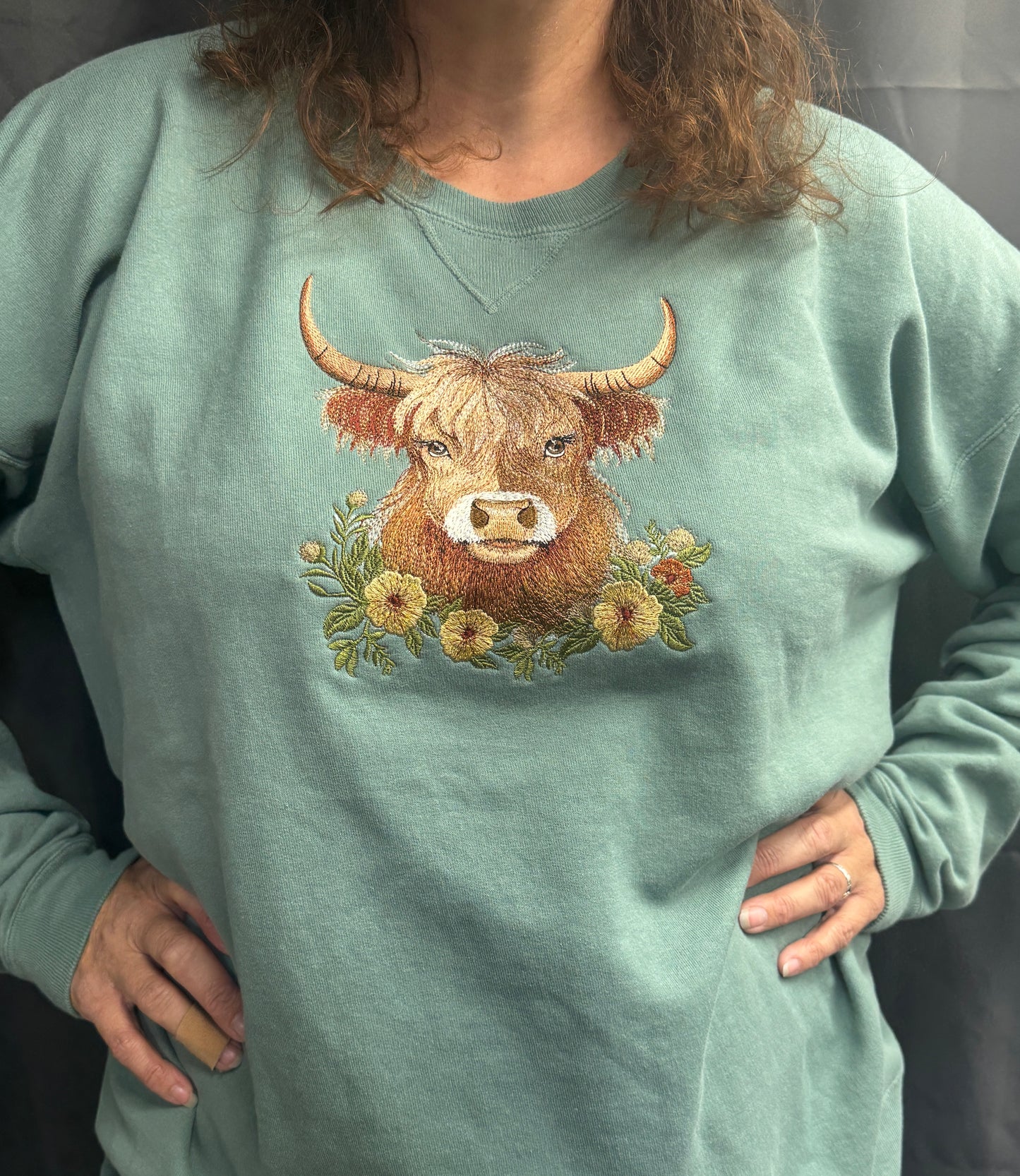 Highland Cow Crewneck Sweatshirt