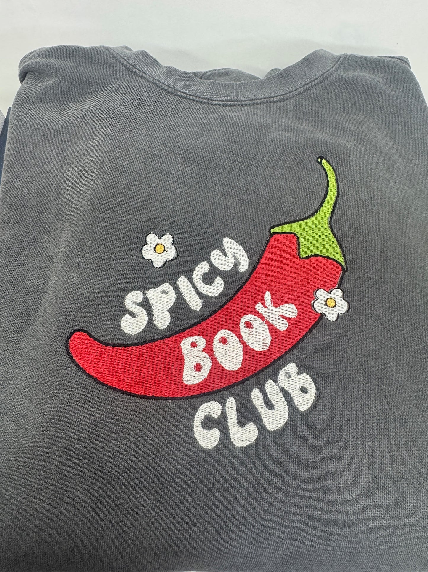 Spicy Book Club Embroidered Sweatshirt