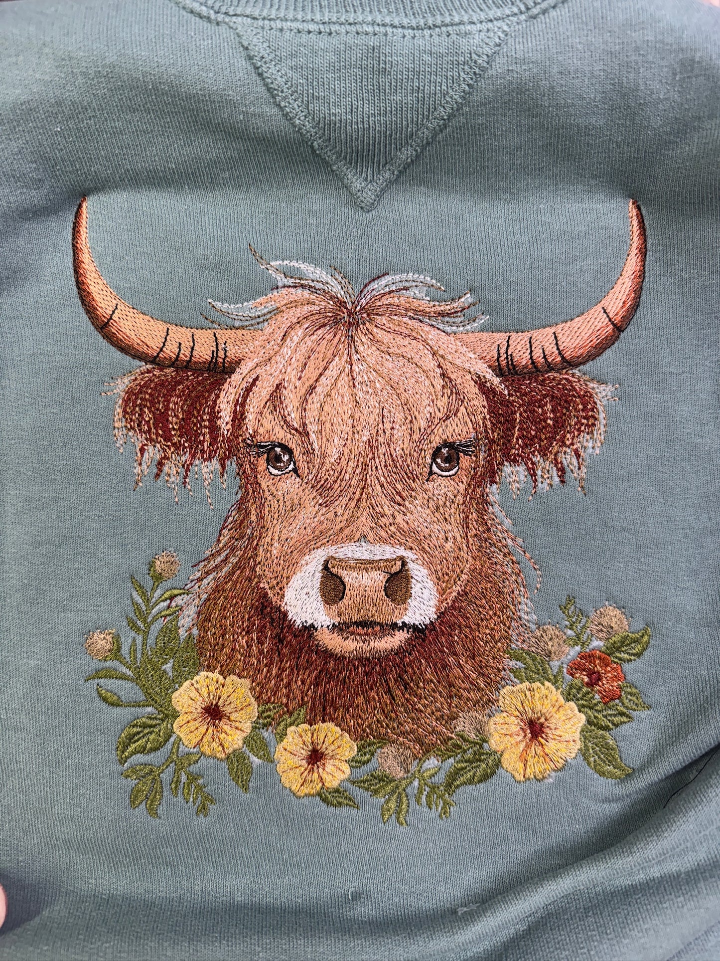 Highland Cow Crewneck Sweatshirt