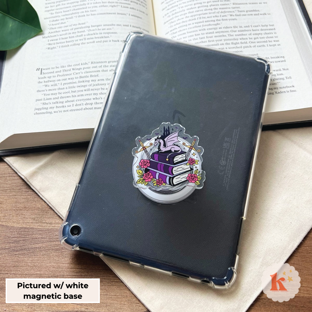 Book dragon kindle grip | kobo grip | fantasy reader | books