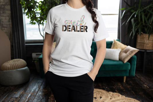 Snack Dealer Unisex T Shirt Mom Shirt for Mothers Day Shirt Funny Shirt for Mom