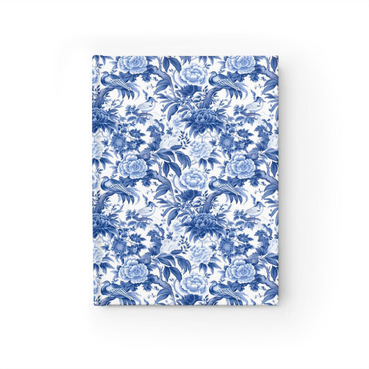 Blue Chinoiserie Notebook Blank Journal