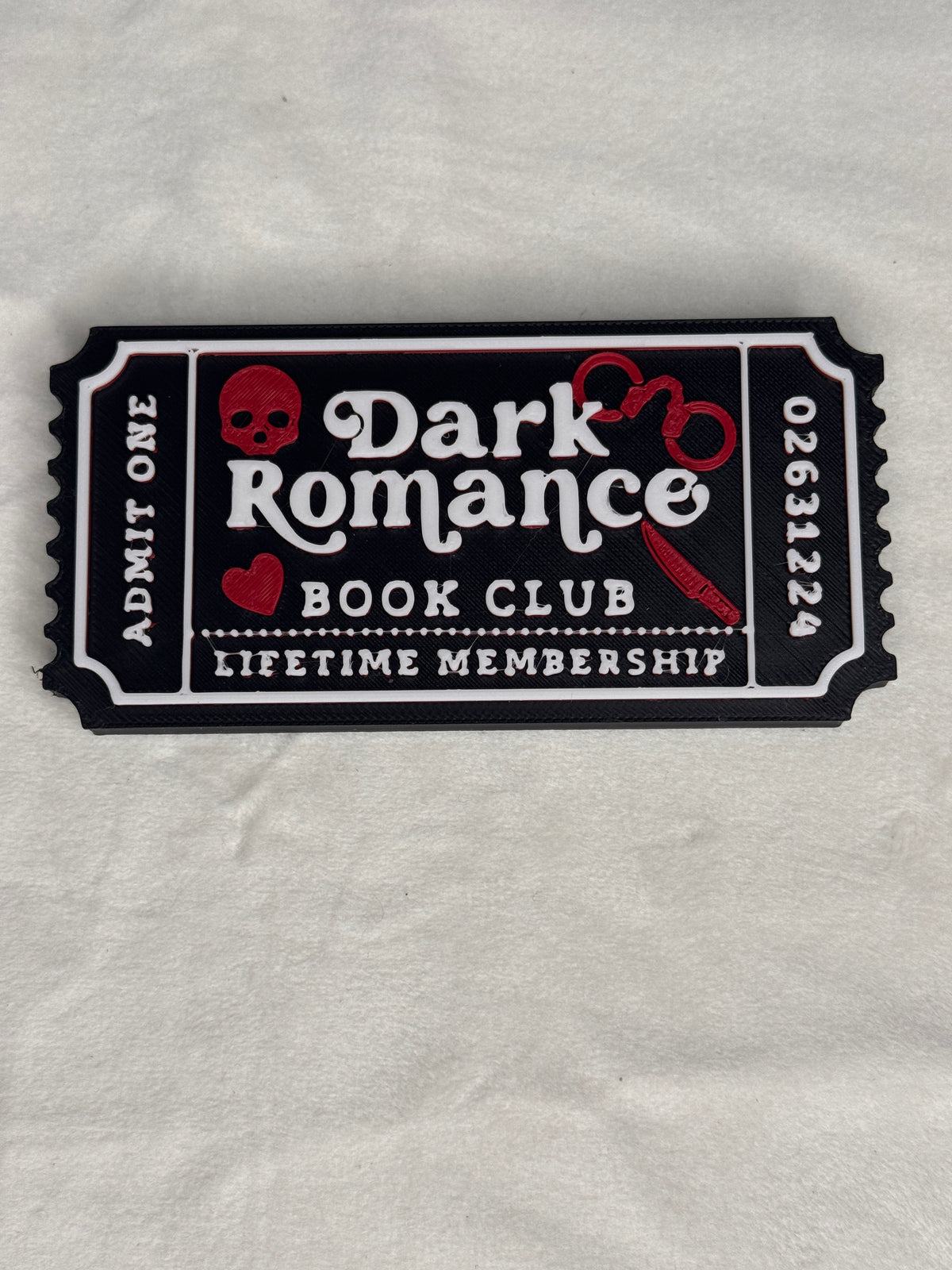 Dark Romance Ticket Decor