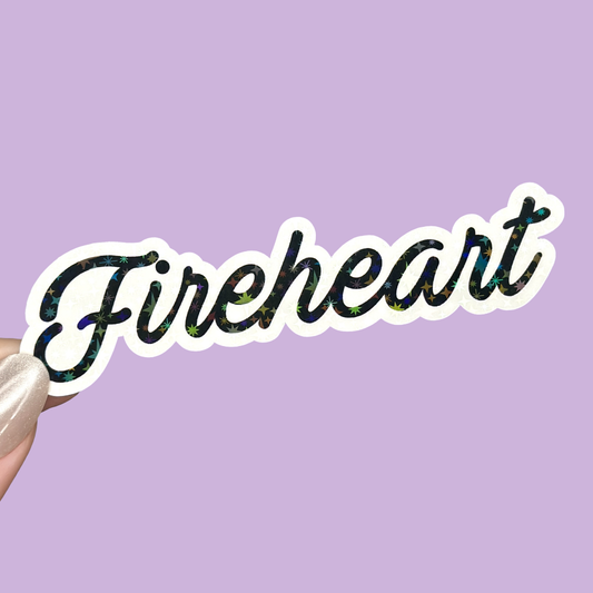 Fireheart Throne Of Glass Holographic Sticker