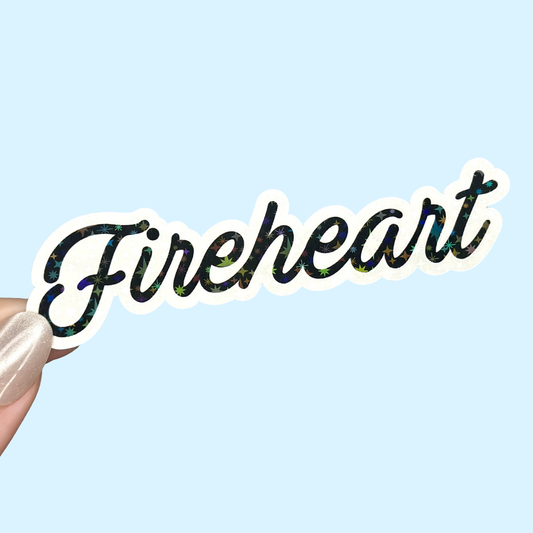 Fireheart Throne Of Glass Holographic Sticker