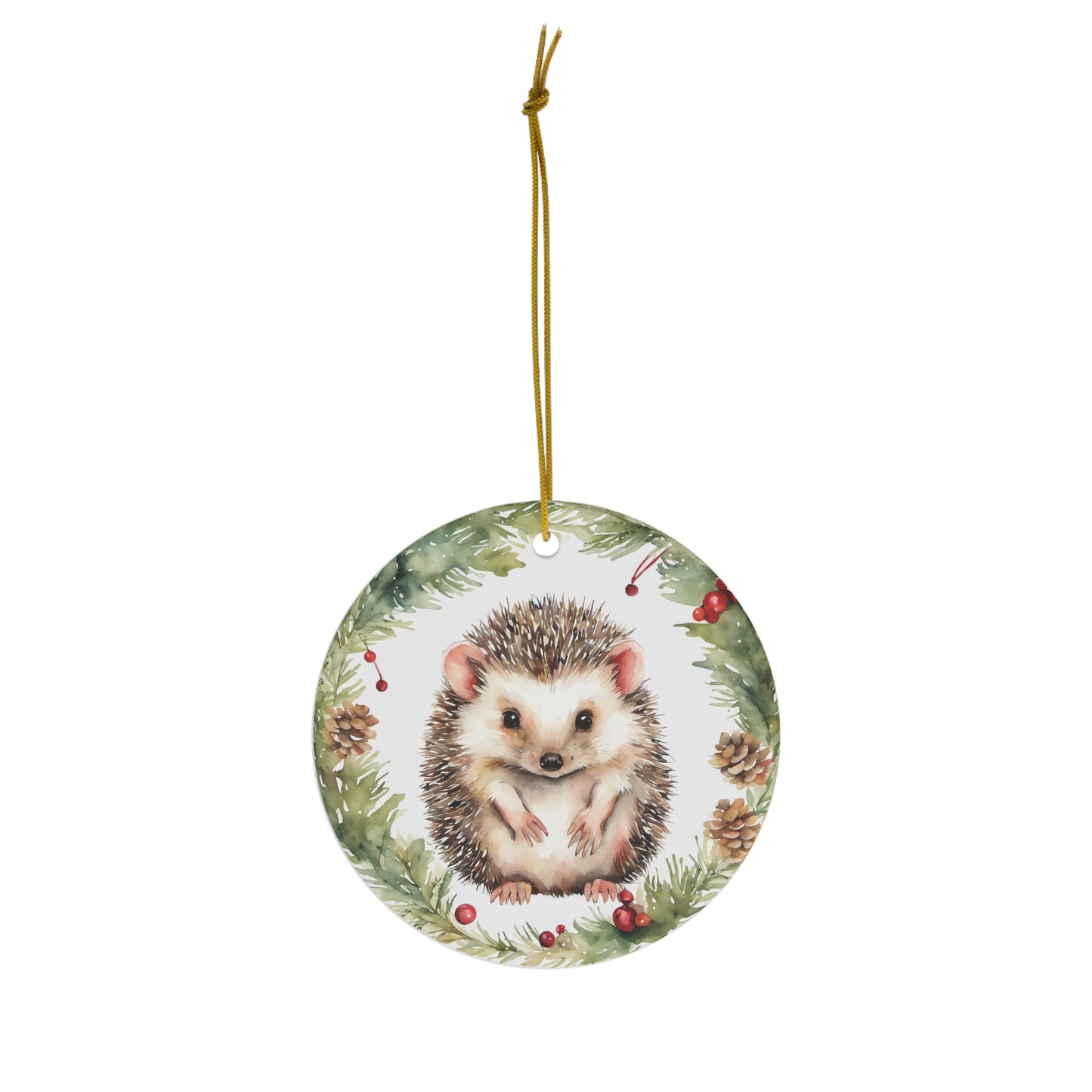 Hedgehog Ceramic Ornament