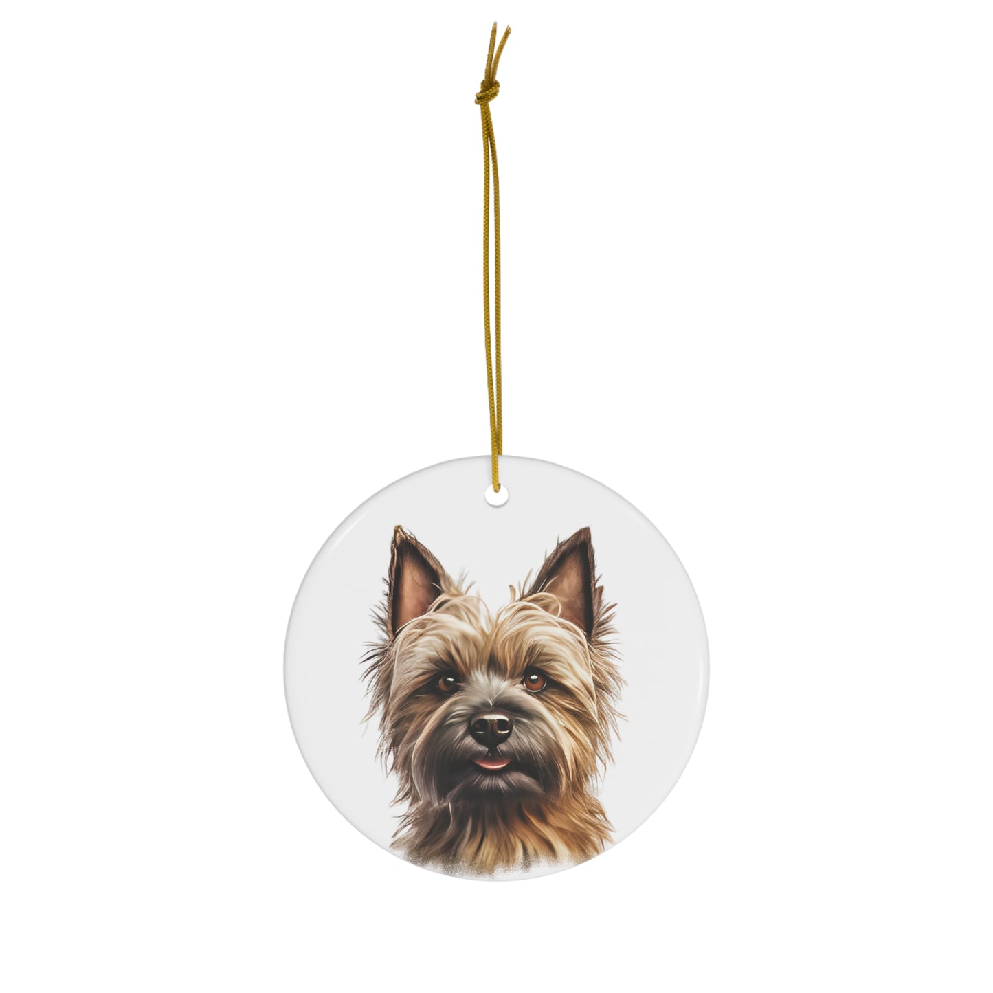 Cairn Terrier Ceramic Ornament Christmas Gift