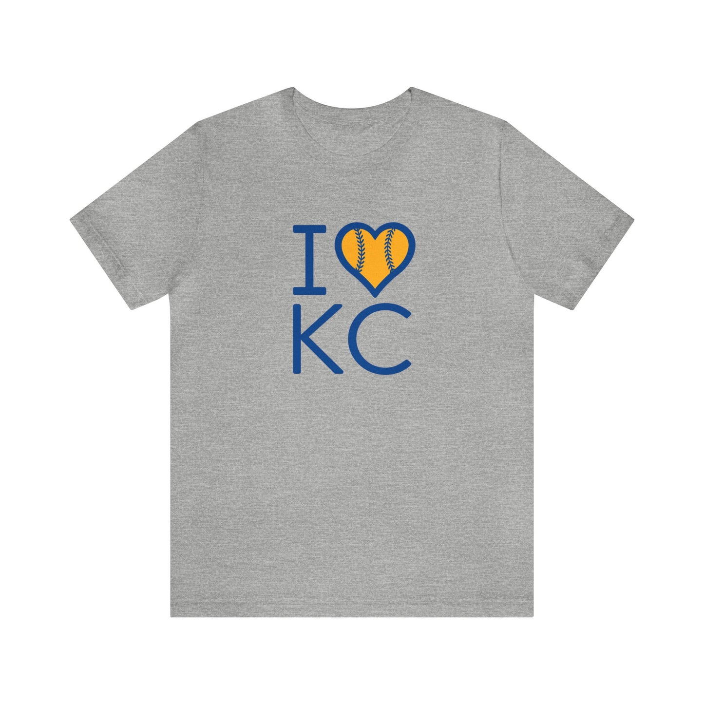 I Love Kansas City Baseball Unisex Jersey Short Sleeve Tee T-Shirt