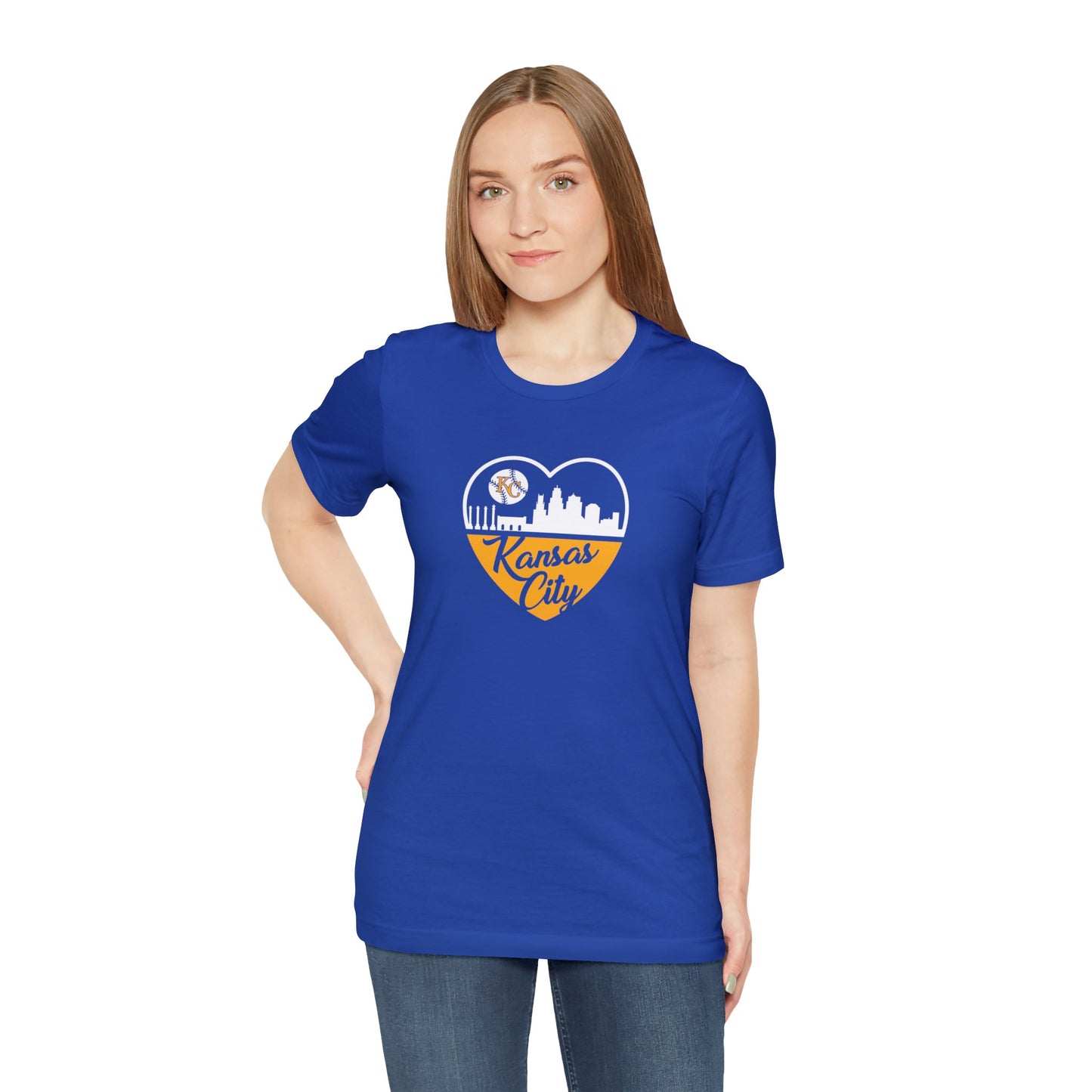 Kansas City Heart Unisex Jersey Short Sleeve Tee T-Shirt