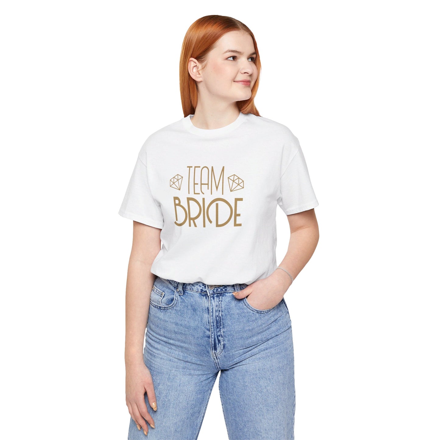 Team Bride Art Deco Unisex Jersey Short Sleeve Tee Bachelorette Party Shirt